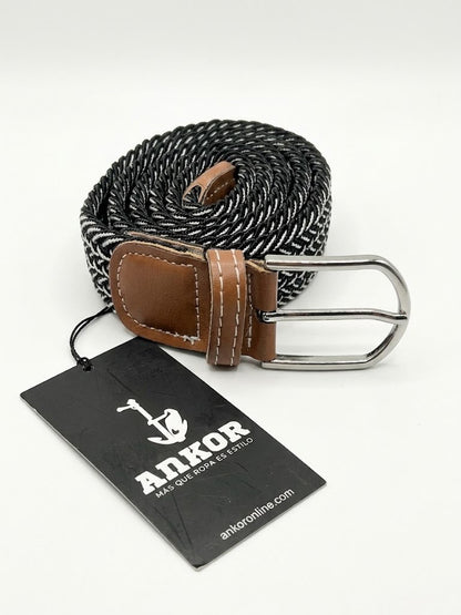 Cinto Ankor trenzado negro
