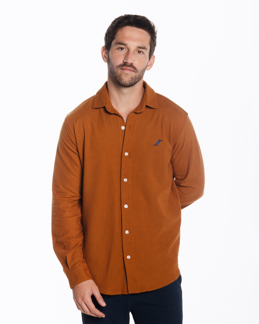 Camisa Tucane Pique Ocre