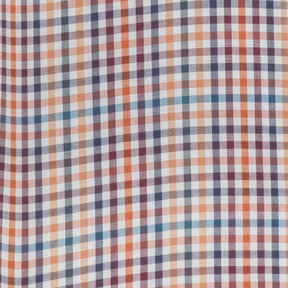 Camisa Dioro manga larga cuadros multicolor