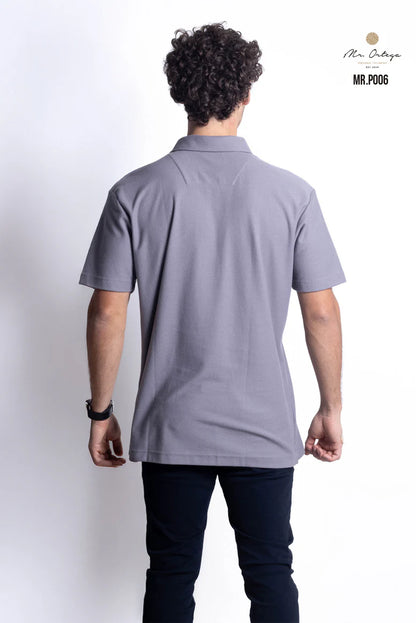 Polo Mr Ortega lisa gris