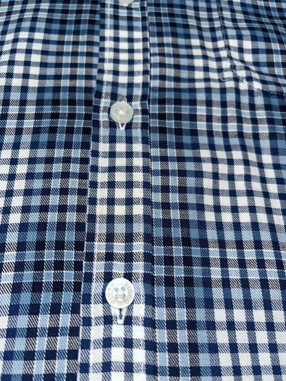 Camisa Dioro manga corta cuadros multicolor