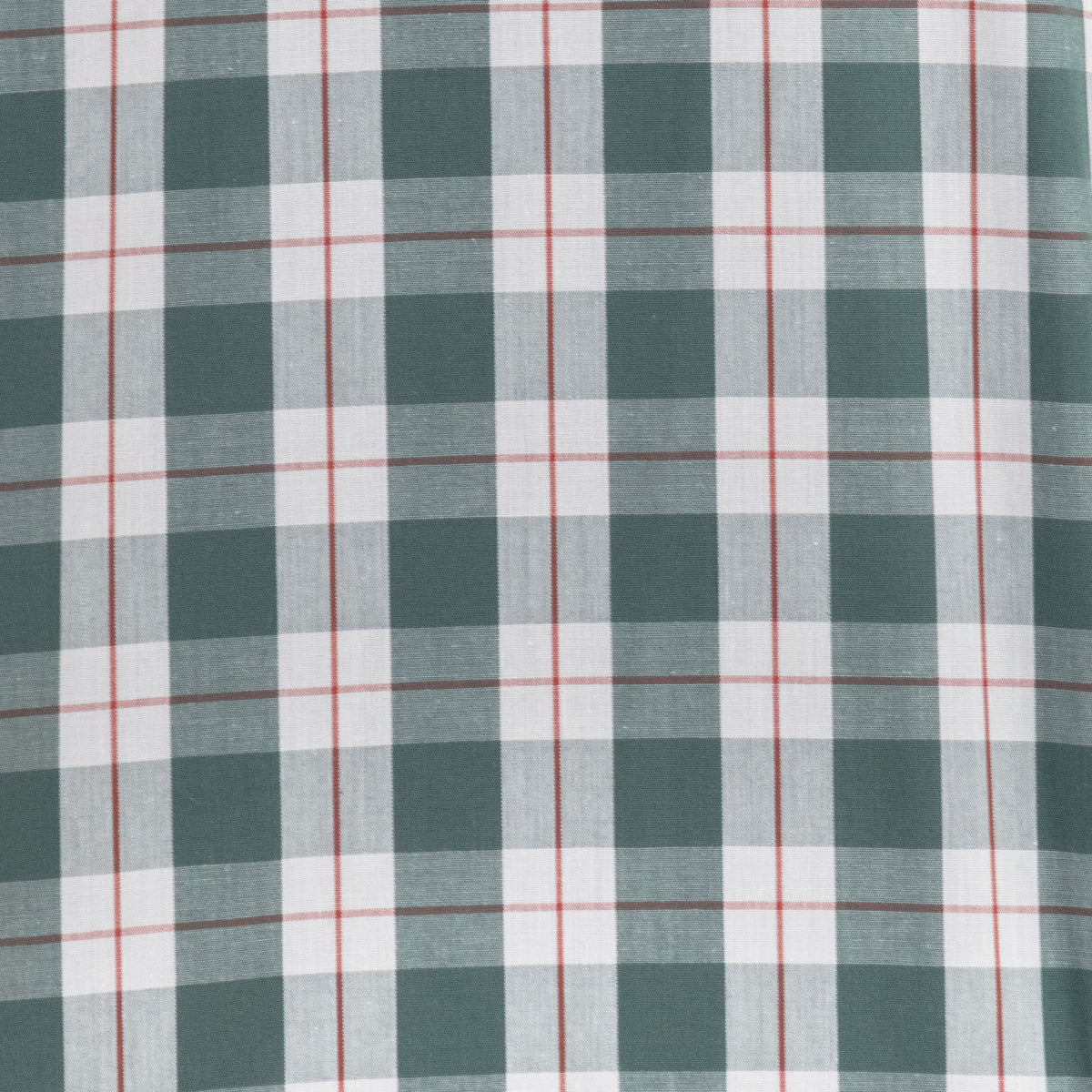 Camisa Dioro manga larga cuadros verde