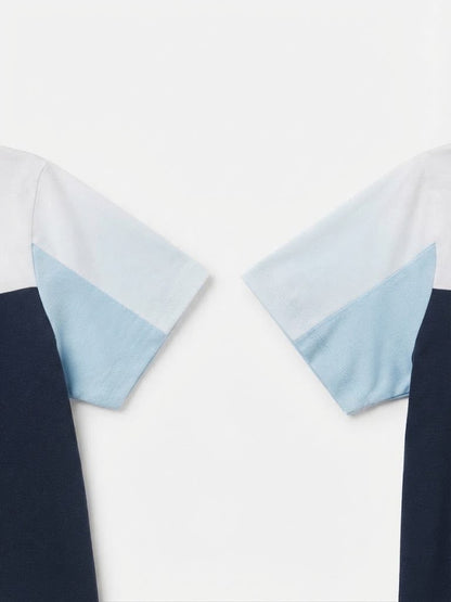 T-Shirt Tucane Colorblock Blanco