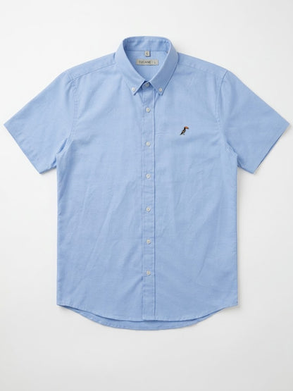 Camisa Tucane lisa Azul manga corta