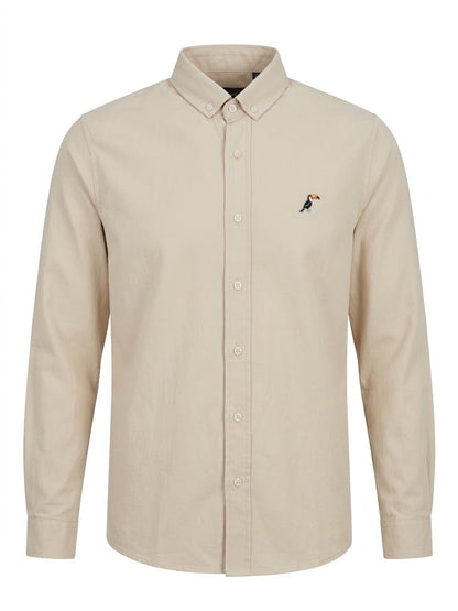 Camisa Tucane lisa beige