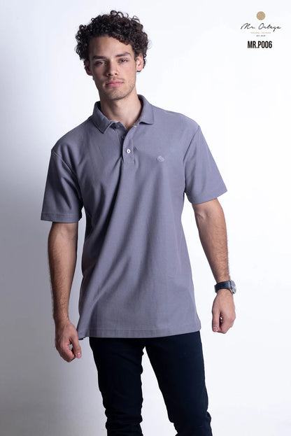 Polo Mr Ortega lisa gris