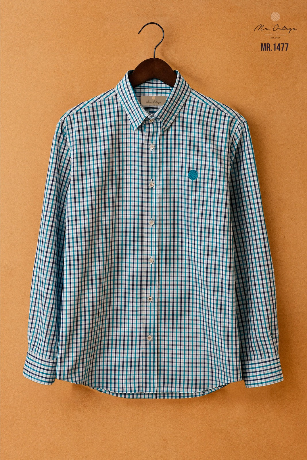 Camisa Mr Ortega cuadrada multicolor