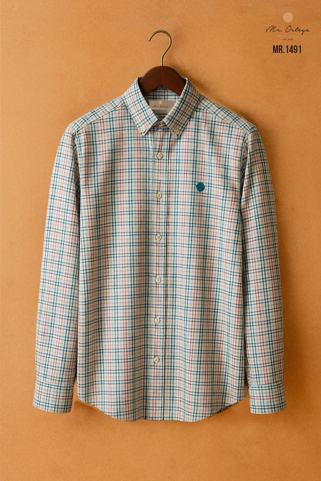 Camisa Mr Ortega cuadrada blanco