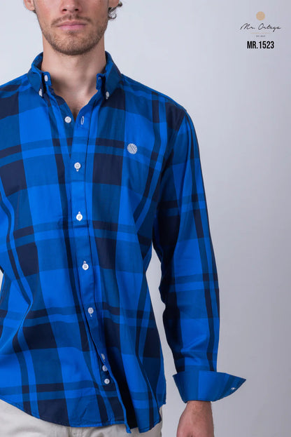 Camisa Mr Ortega cuadrada Rey