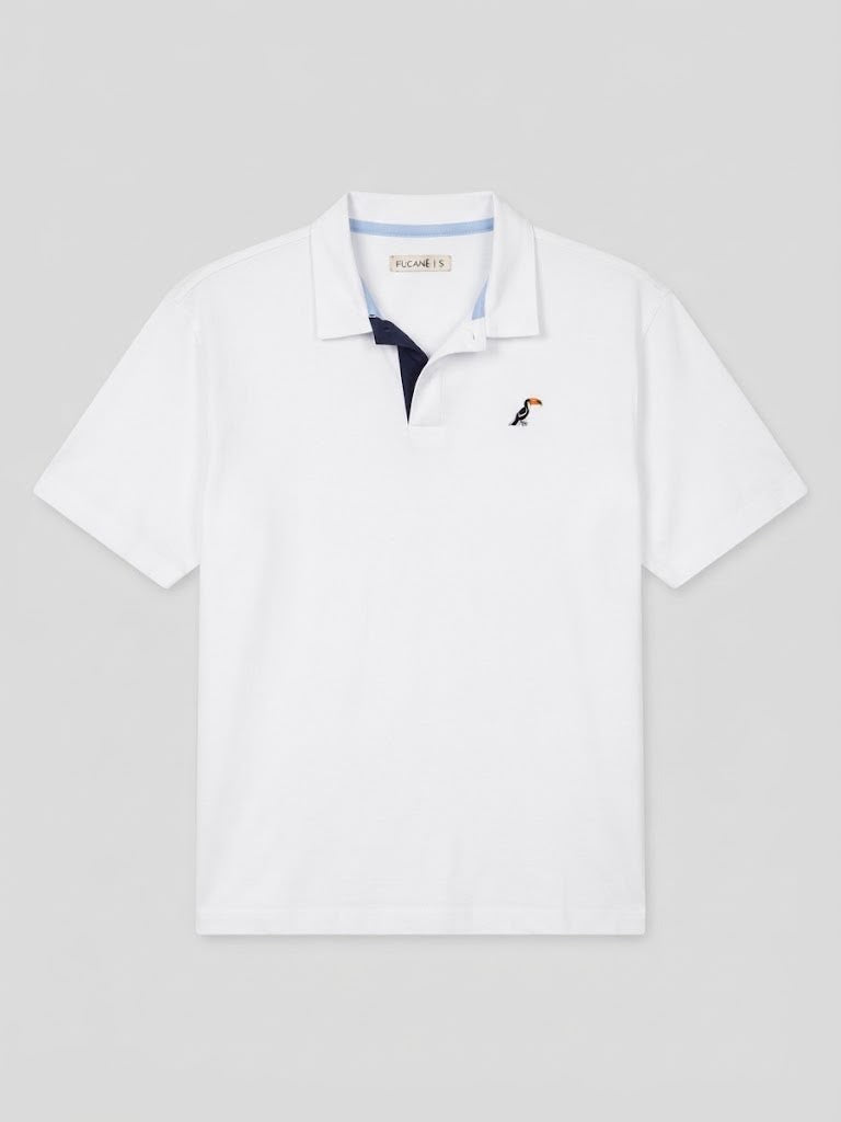 Polo Tucane Boxy Blanco
