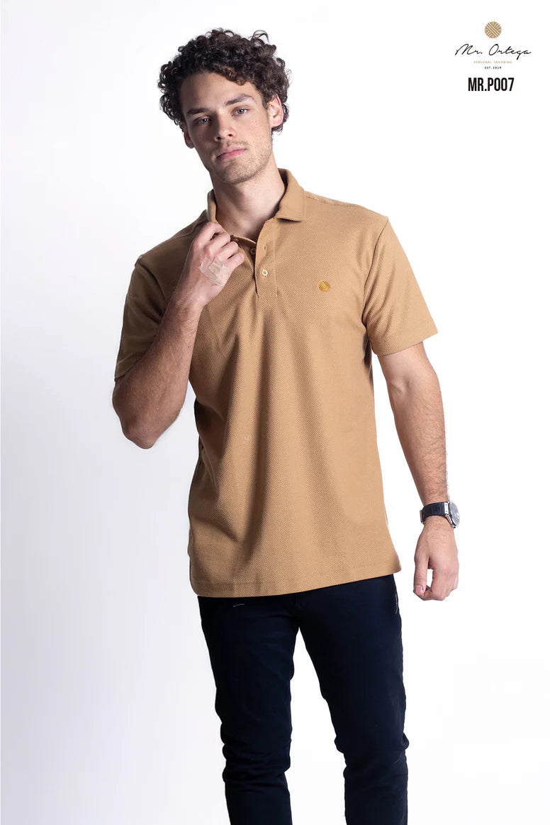 Polo Mr Ortega lisa mostaza