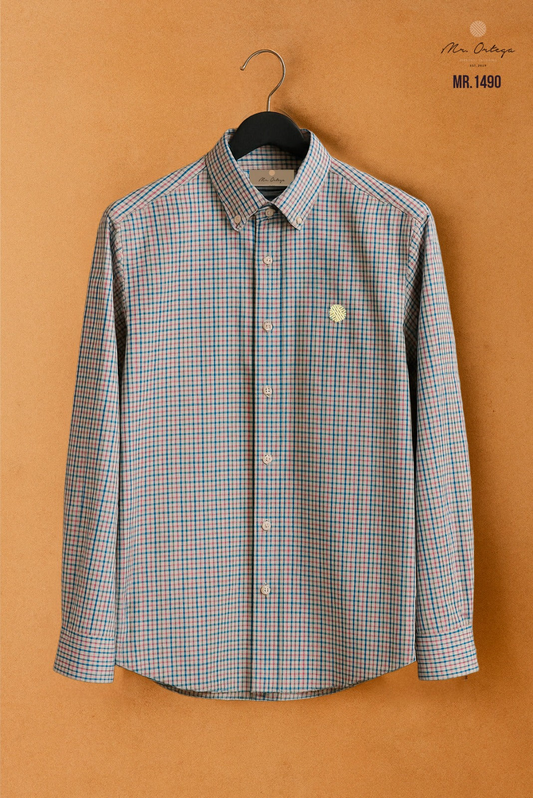 Camisa Mr Ortega cuadrada multicolor