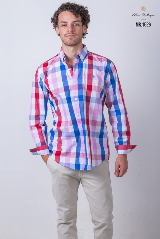 Camisa Mr Ortega 1526 Azul