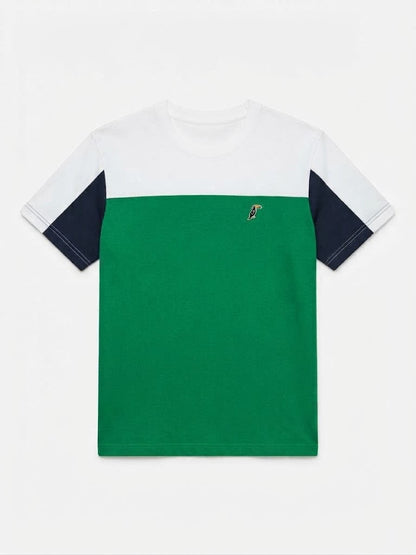 T-Shirt Tucane Colorblock Jade