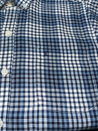 Camisa Dioro manga corta cuadros multicolor