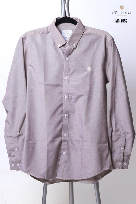 Camisa Mr Ortega lisa beige