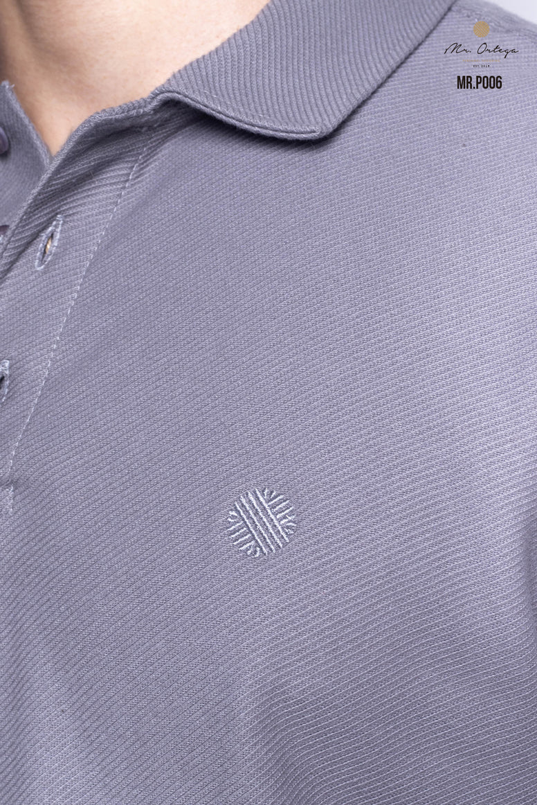 Polo Mr Ortega lisa gris