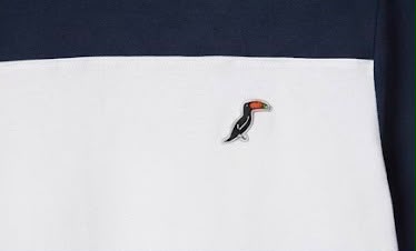 T-Shirt Tucane Colorblock Marino