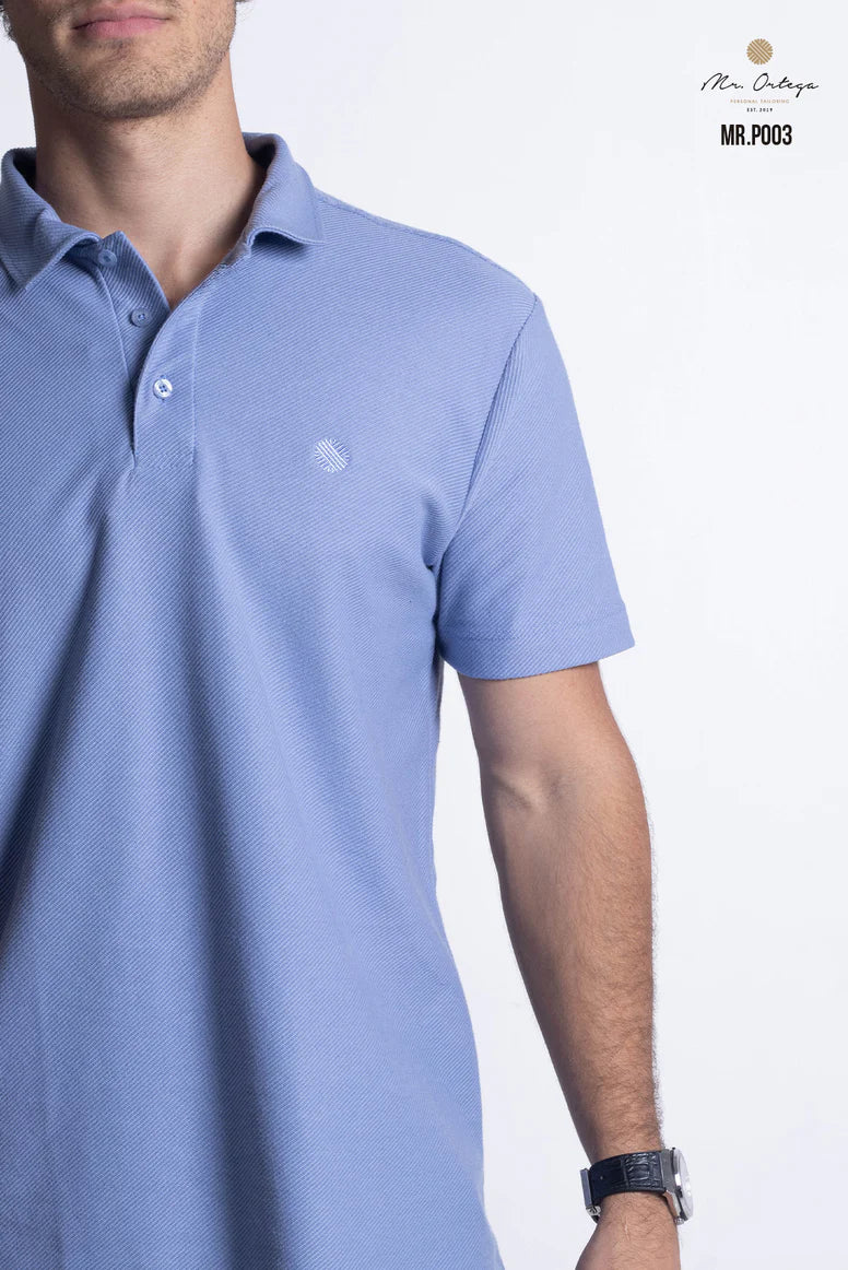 Polo Mr Ortega lisa cielo