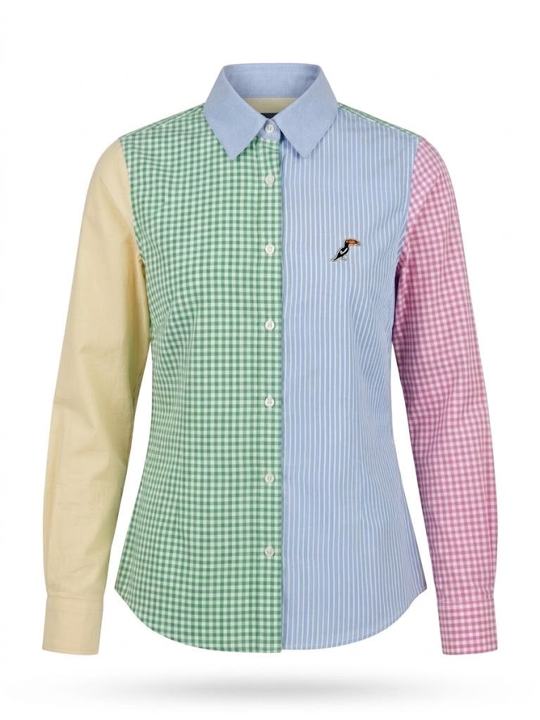 Camisa Tucane bloques azul