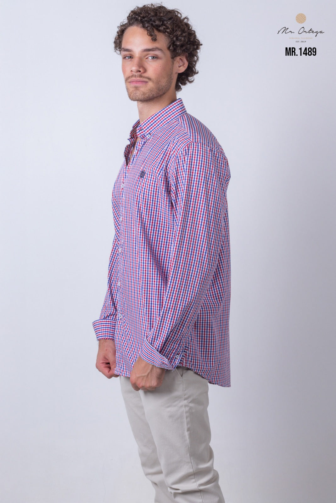Camisa Mr Ortega cuadrada multicolor