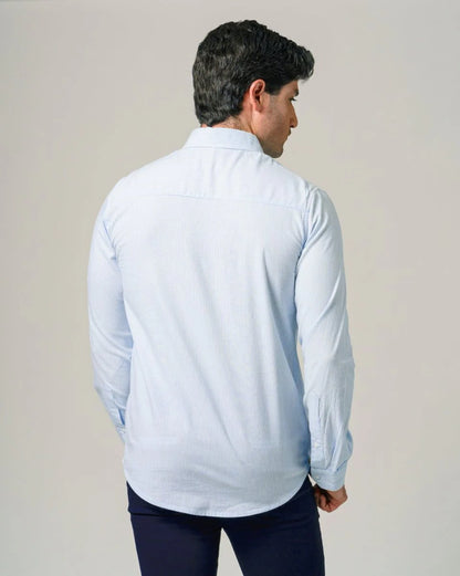Camisa Tucane rayada azul