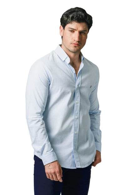 Camisa Tucane rayada azul