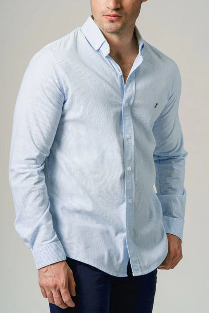 Camisa Tucane rayada azul