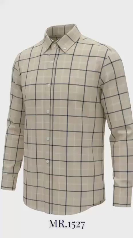 Camisa Mr Ortega 1527 beige